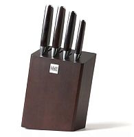Набор кухонных ножей Huo Hou Fire Compound Steel Knife Set (4 ножа + подставка) 
