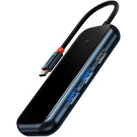Адаптер-Хаб Baseus ACMEJOY 5-Port Type-C Hub Adapter (Type-C to HDMI*1+USB 3.0*2+USB 2.0*1+Type-C PD&Data*1)  WKJZ010213 