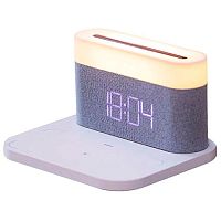 Ночник с беспроводной зарядкой и будильником VFZ Led Lamp Wireless Charger 