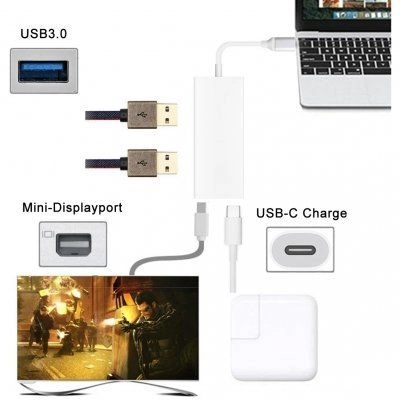 Адаптер Xiaomi USB-C To Mini Display Port Converter (ZJQ02TM) фото 5