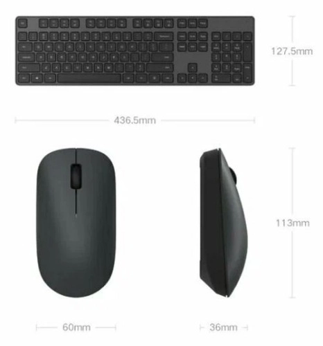 Клавиатура и мышь Xiaomi Wireless Keyboard and Mouse Combo (WXJS01YM) фото 5