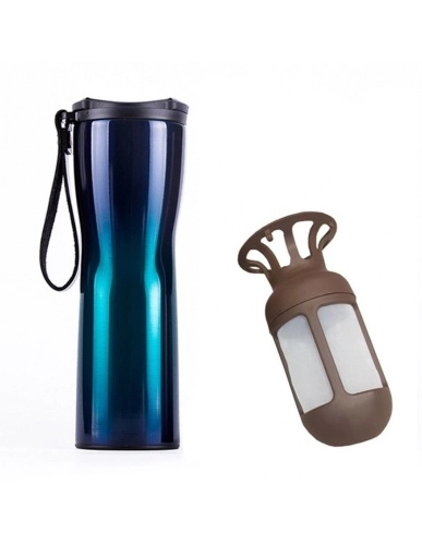 Термокружка Kiss Kiss Fish MOKA OLED (с фильтром) фото 3