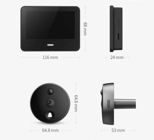 Умный видеоглазок Xiaomo Smart Cat Eye (MCE10) фото 7