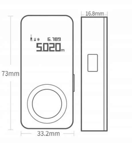 Лазерный дальномер Hoto Smart Laser QWCJY001 фото 2