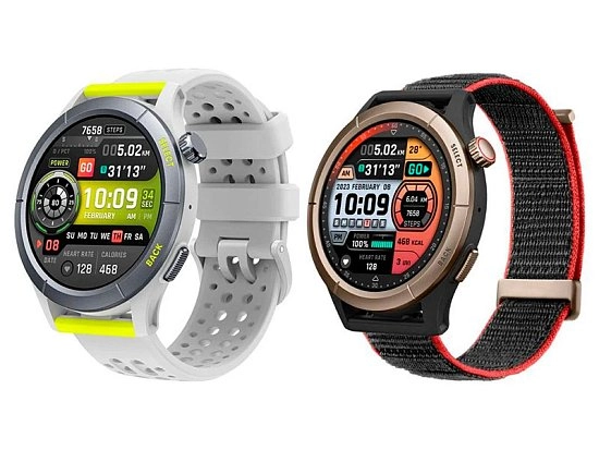 Показаны рендеры Amazfit Cheetah, Cheetah Pro
