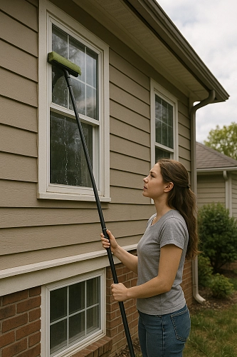 Как безопасно помыть окна снаружи?